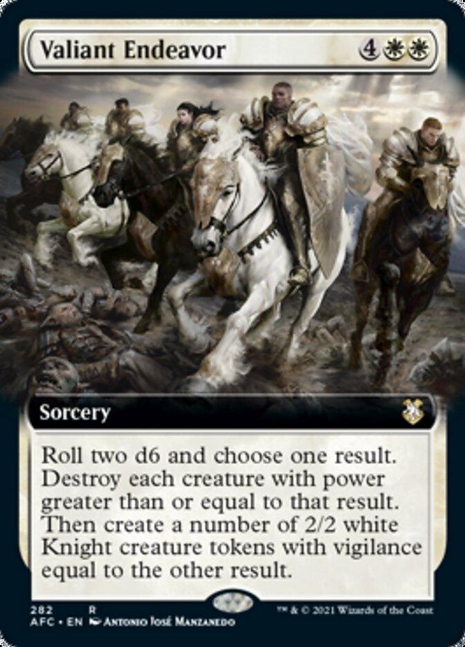 Valiant Endeavor (Extended Art) [Dungeons & Dragons: Adventures in the Forgotten Realms Commander] - Trinity Hobby