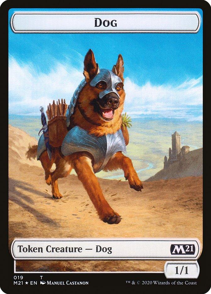 Cat (020) // Dog Double-Sided Token [Core Set 2021 Tokens] - Trinity Hobby