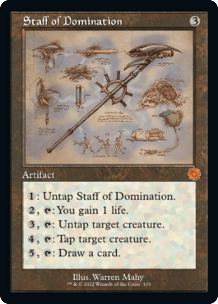 Staff of Domination (Retro Schematic) [The Brothers' War Retro Artifacts] - Trinity Hobby