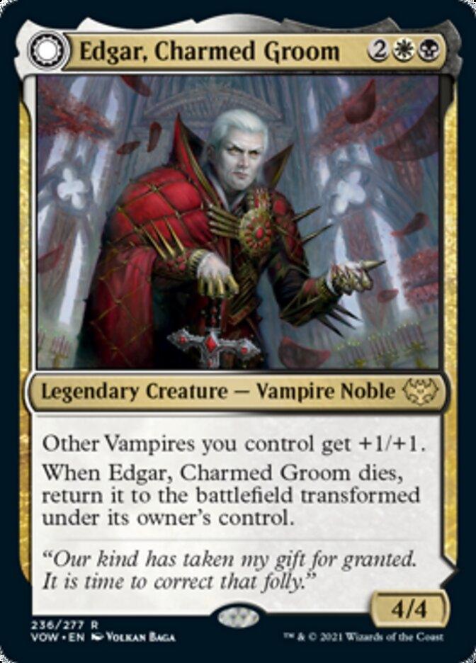 Edgar, Charmed Groom // Edgar Markov's Coffin [Innistrad: Crimson Vow] - Trinity Hobby