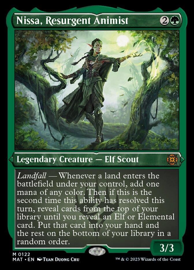 Nissa, Resurgent Animist (Foil Etched) [March of the Machine: The Aftermath] - Trinity Hobby