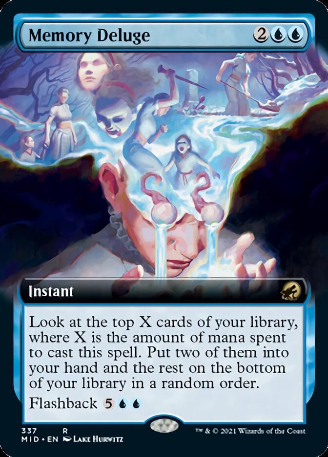 Memory Deluge (Extended Art) [Innistrad: Midnight Hunt] - Trinity Hobby