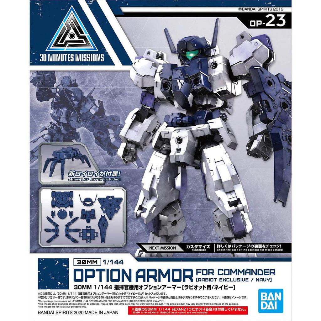 30MM 1/144 OPTION ARMOR FOR COMMANDER [RABIOT EXCLUSIVE / NAVY] - Trinity Hobby