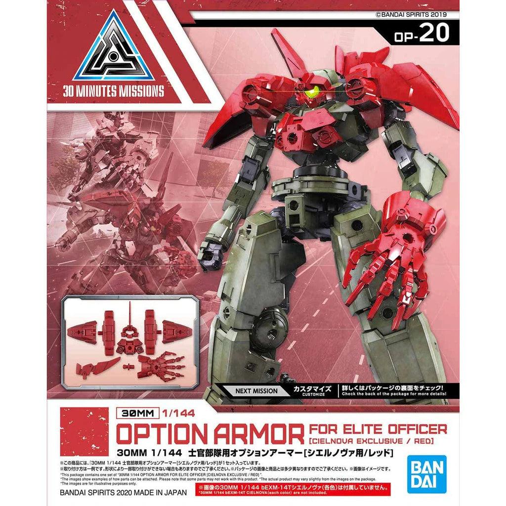 30MM 1/144 OPTION ARMOR FOR ELITE OFFICER[CIELNOVA EXCLUSIVE / RED] - Trinity Hobby