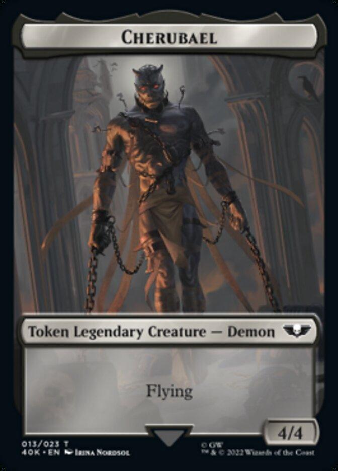 Astartes Warrior // Cherubael Double-Sided Token (Surge Foil) [Warhammer 40,000 Tokens] - Trinity Hobby