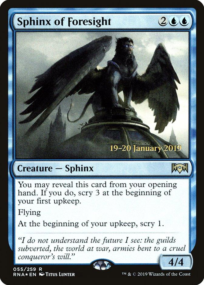 Sphinx of Foresight [Ravnica Allegiance Prerelease Promos] - Trinity Hobby