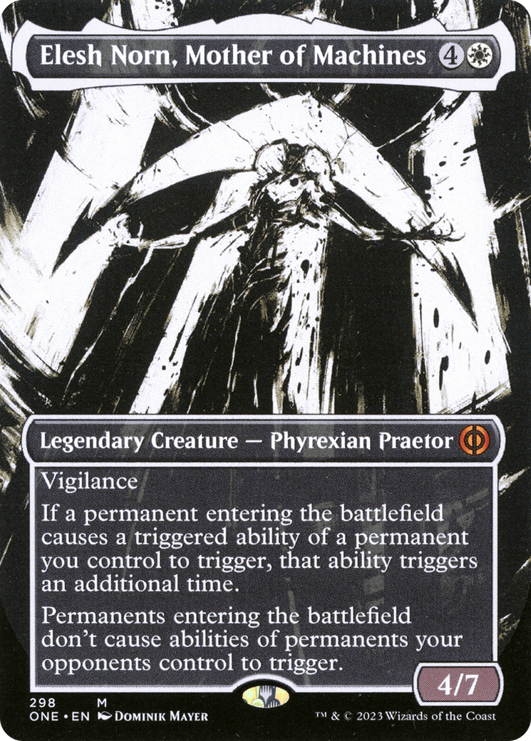 Elesh Norn, Mother of Machines (Borderless Ichor) [Phyrexia: All Will Be One] - Trinity Hobby
