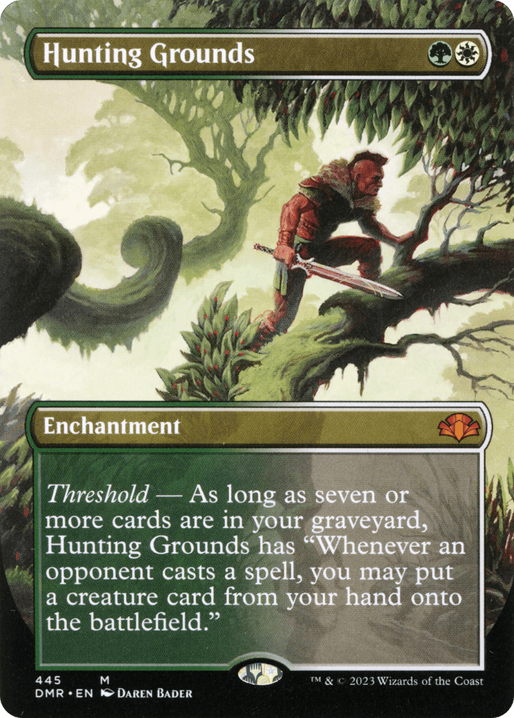Hunting Grounds (Borderless Alternate Art) [Dominaria Remastered] - Trinity Hobby