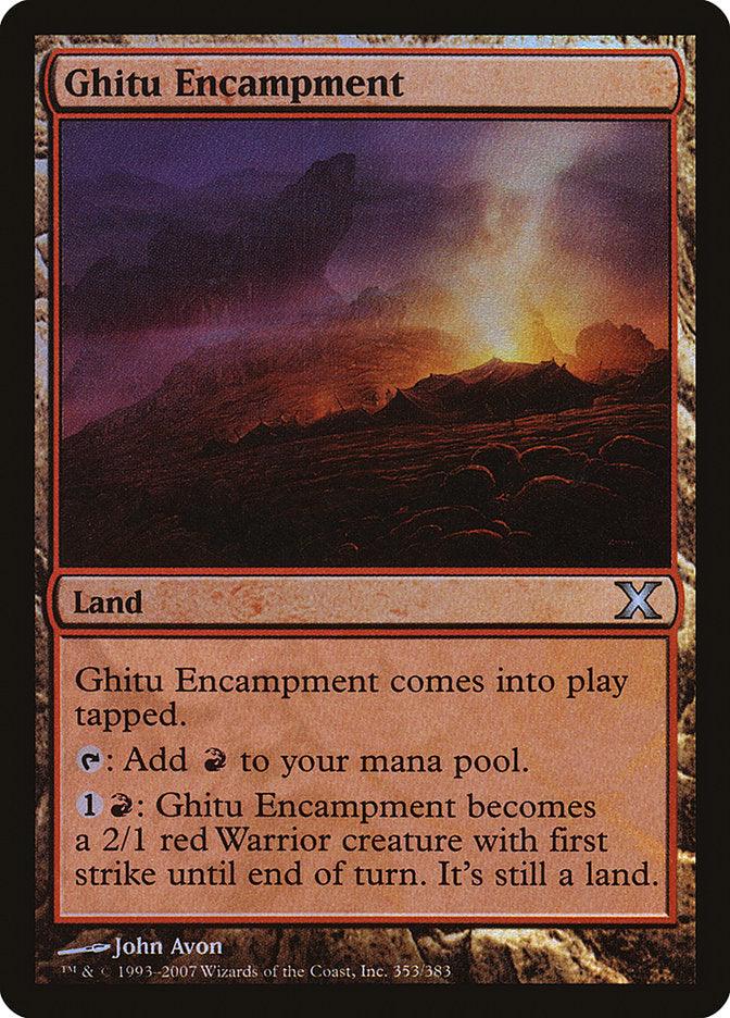 Ghitu Encampment (Premium Foil) [Tenth Edition] - Trinity Hobby