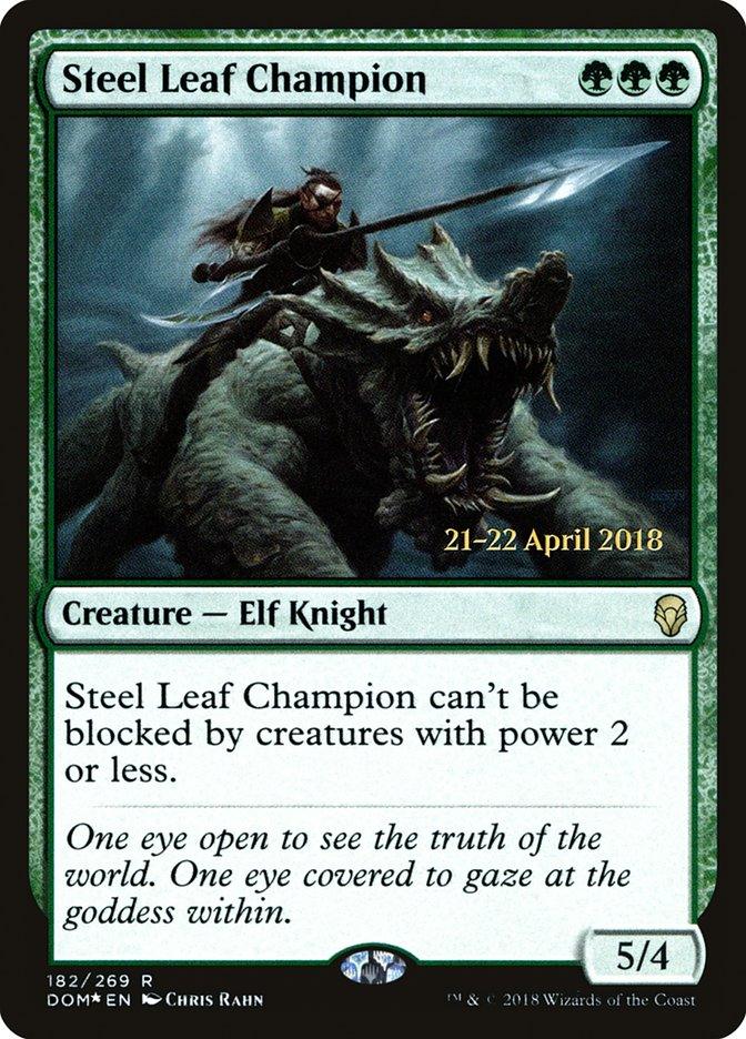 Steel Leaf Champion [Dominaria Prerelease Promos] - Trinity Hobby