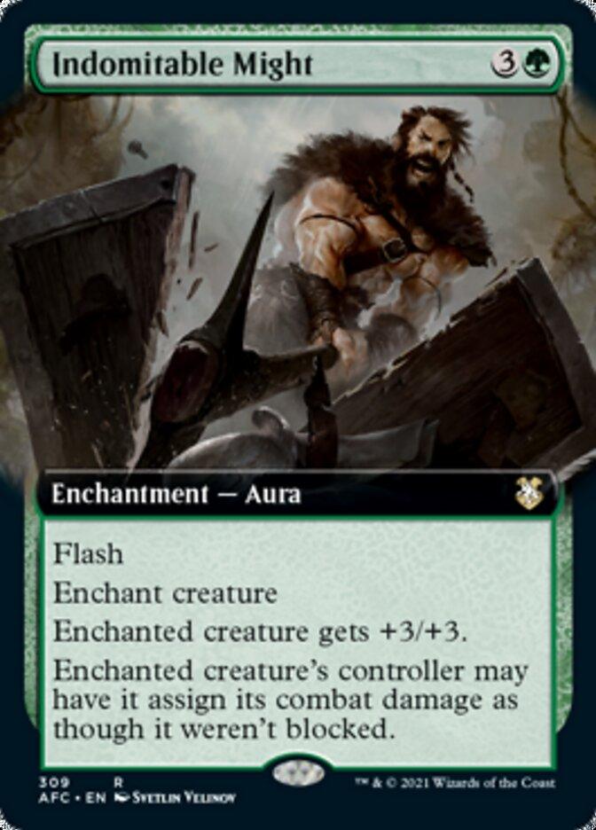 Indomitable Might (Extended Art) [Dungeons & Dragons: Adventures in the Forgotten Realms Commander] - Trinity Hobby