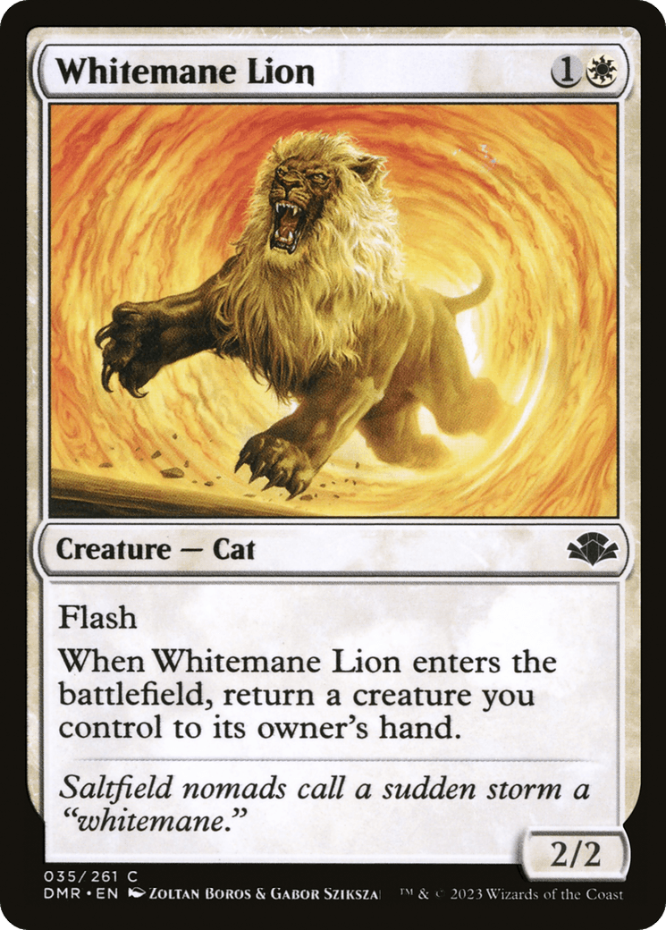 Whitemane Lion [Dominaria Remastered] - Trinity Hobby