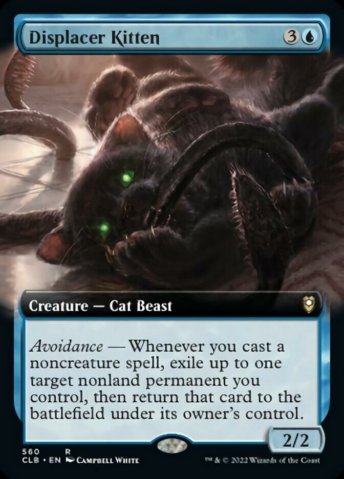 Displacer Kitten (Extended Art) [Commander Legends: Battle for Baldur's Gate] - Trinity Hobby