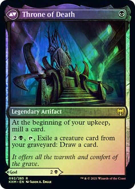 Egon, God of Death // Throne of Death [Kaldheim Prerelease Promos] - Trinity Hobby