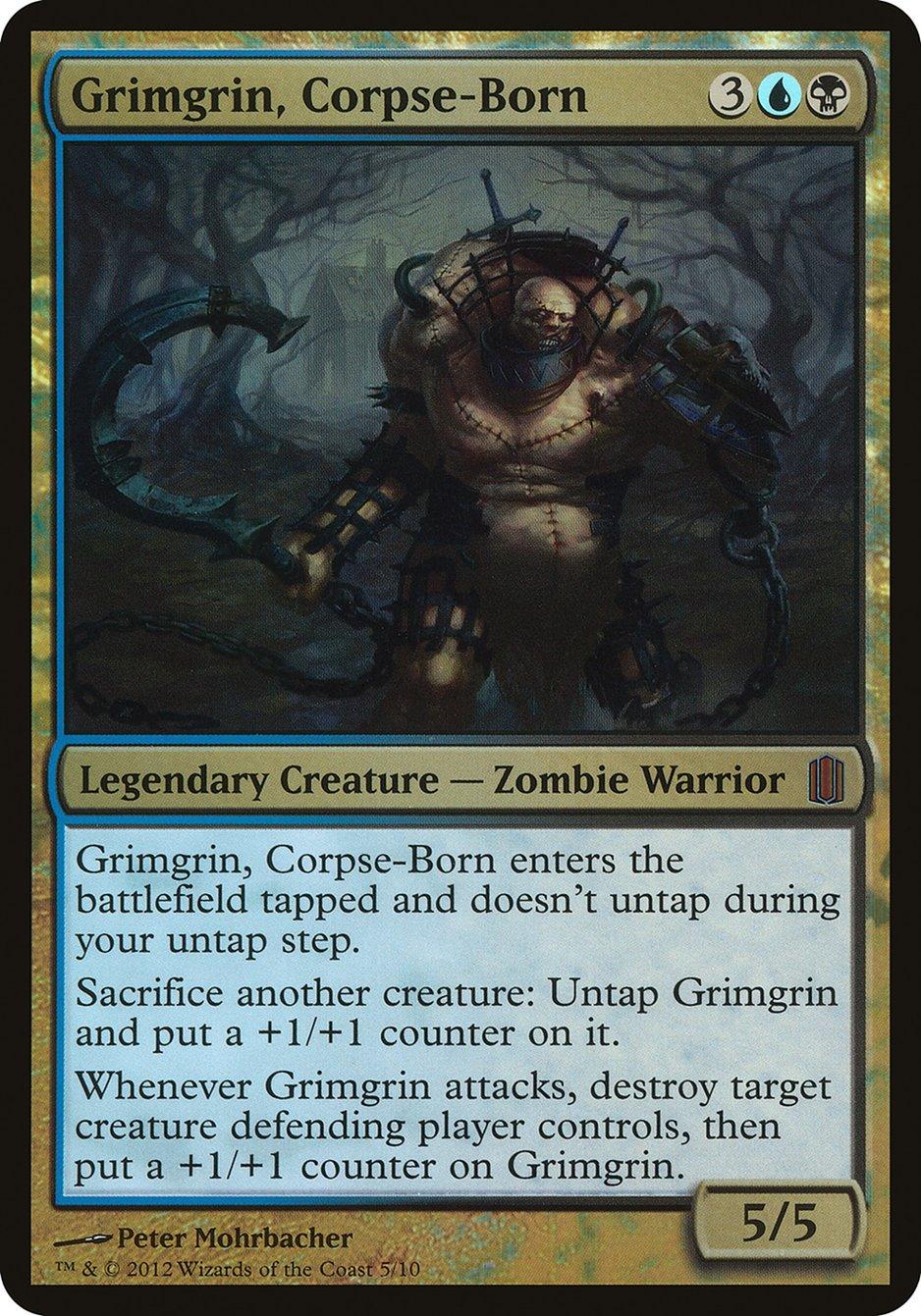 Grimgrin, Corpse-Born (Oversized) [Commander's Arsenal Oversized] - Trinity Hobby