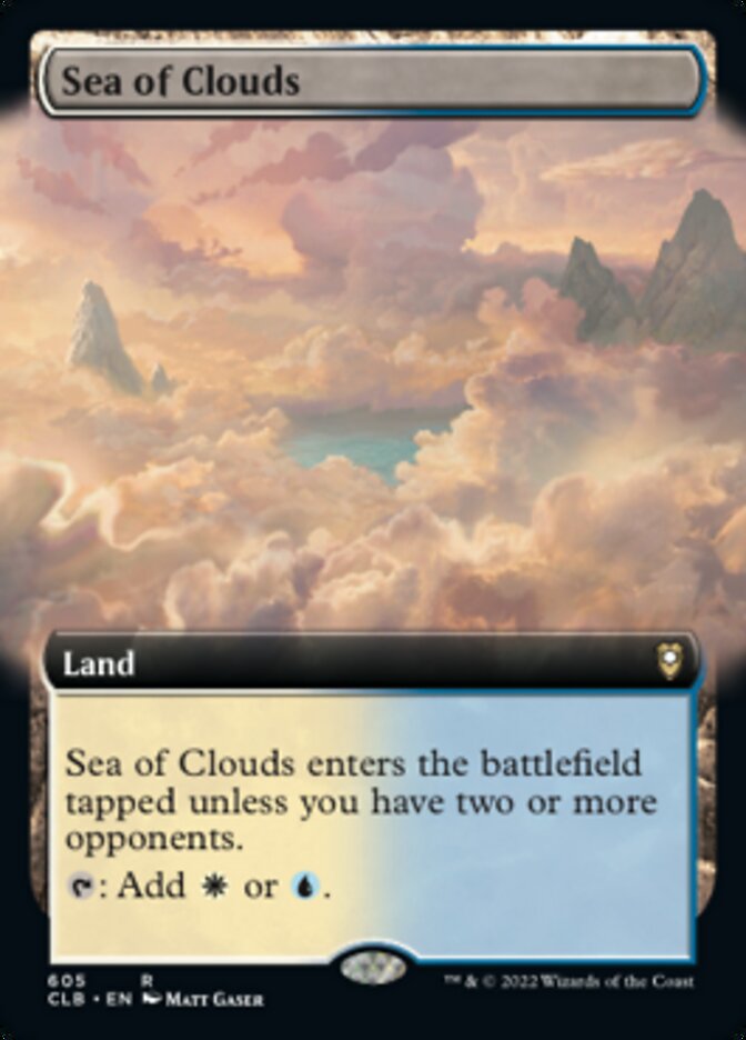 Sea of Clouds (Extended Art) [Commander Legends: Battle for Baldur's Gate] - Trinity Hobby