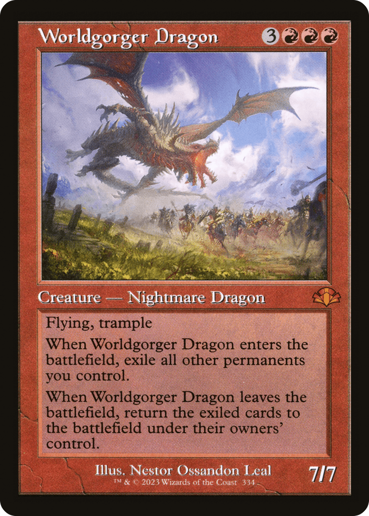 Worldgorger Dragon (Retro) [Dominaria Remastered] - Trinity Hobby
