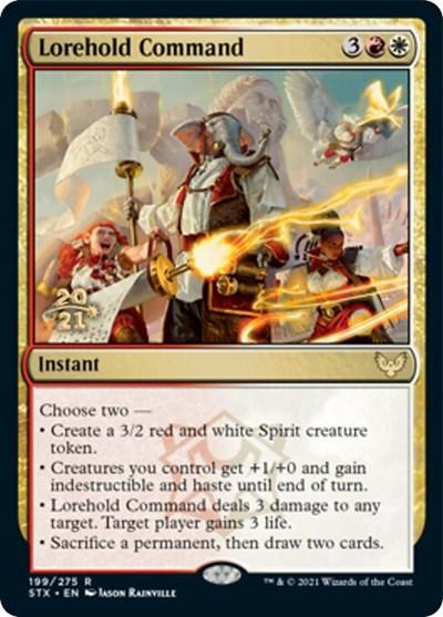 Lorehold Command [Strixhaven: School of Mages Prerelease Promos] - Trinity Hobby