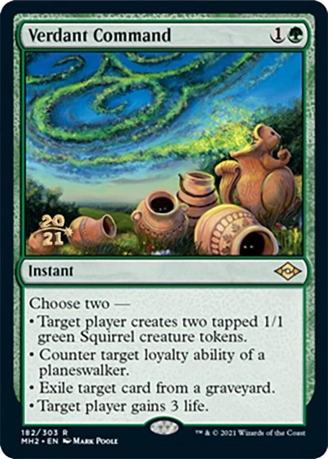 Verdant Command [Modern Horizons 2 Prerelease Promos] - Trinity Hobby