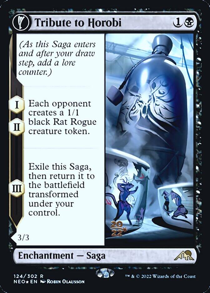 Tribute to Horobi // Echo of Death's Wail [Kamigawa: Neon Dynasty Prerelease Promos] - Trinity Hobby