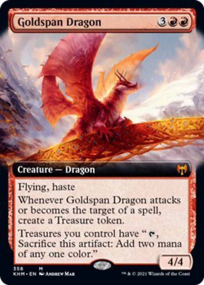 Goldspan Dragon (Extended Art) [Kaldheim] - Trinity Hobby