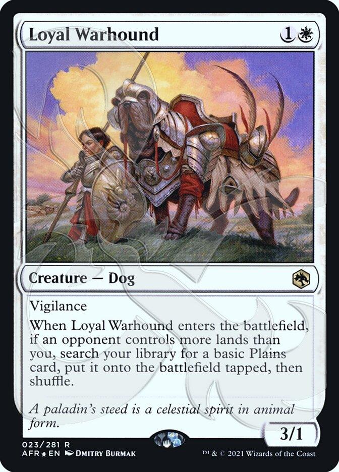 Loyal Warhound (Ampersand Promo) [Dungeons & Dragons: Adventures in the Forgotten Realms Promos] - Trinity Hobby