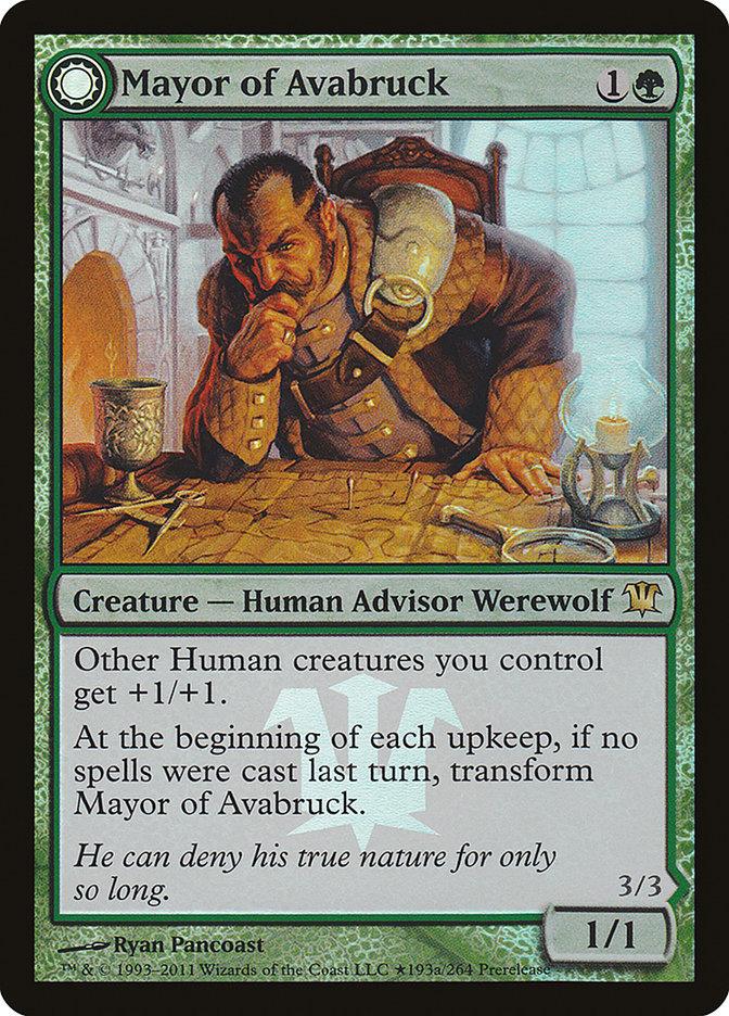 Mayor of Avabruck // Howlpack Alpha [Innistrad Prerelease Promos] - Trinity Hobby