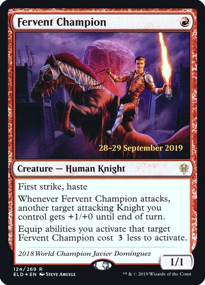 Fervent Champion [Throne of Eldraine Prerelease Promos] - Trinity Hobby