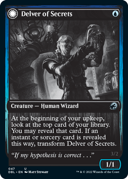 Delver of Secrets // Insectile Aberration [Innistrad: Double Feature] - Trinity Hobby