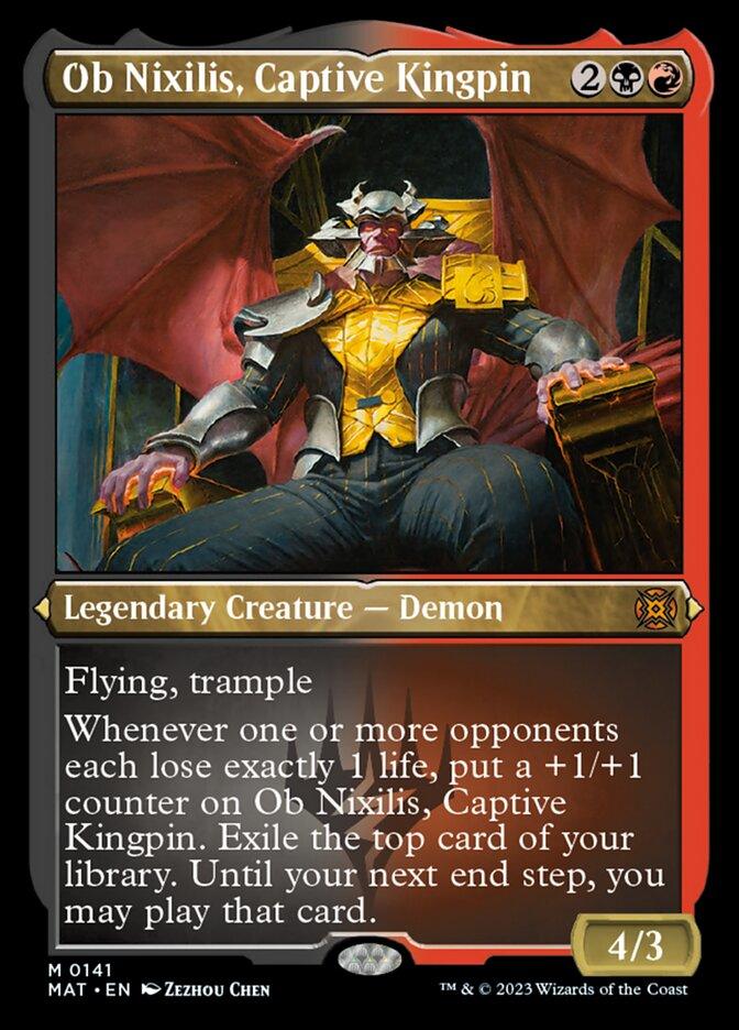Ob Nixilis, Captive Kingpin (Foil Etched) [March of the Machine: The Aftermath] - Trinity Hobby