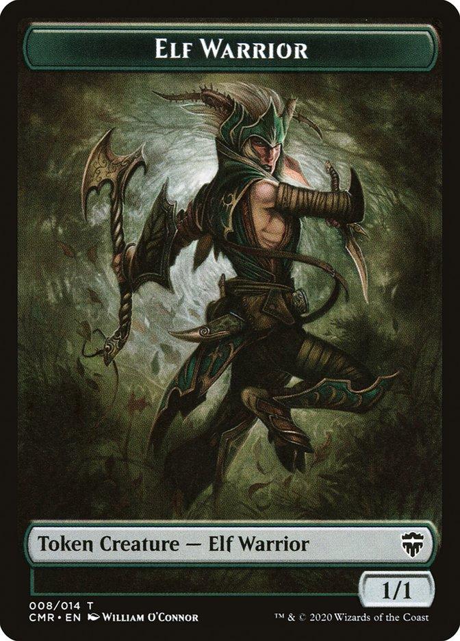 Elf Warrior // Zombie Double-Sided Token [Commander Legends Tokens] - Trinity Hobby