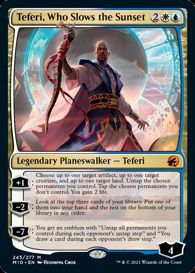 Teferi, Who Slows the Sunset [Innistrad: Midnight Hunt] - Trinity Hobby