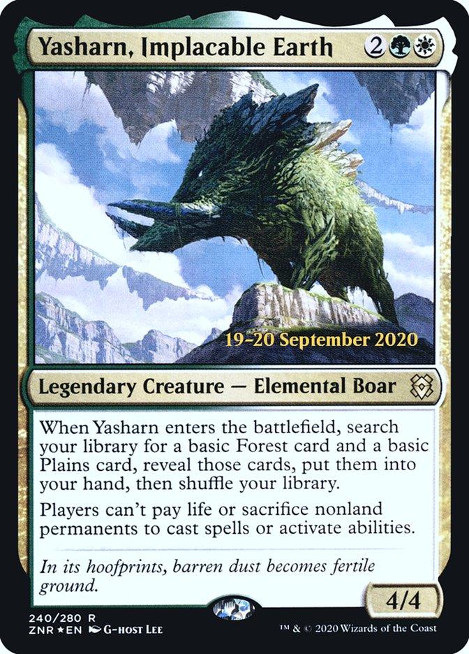 Yasharn, Implacable Earth [Zendikar Rising Prerelease Promos] - Trinity Hobby