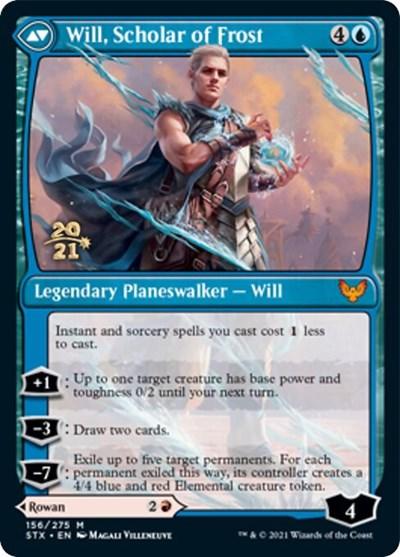 Rowan, Scholar of Sparks // Will, Scholar of Frost [Strixhaven: School of Mages Prerelease Promos] - Trinity Hobby