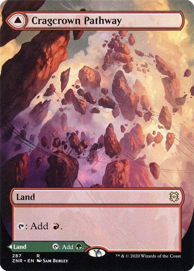 Cragcrown Pathway // Timbercrown Pathway (Borderless Alternate Art) [Zendikar Rising] - Trinity Hobby