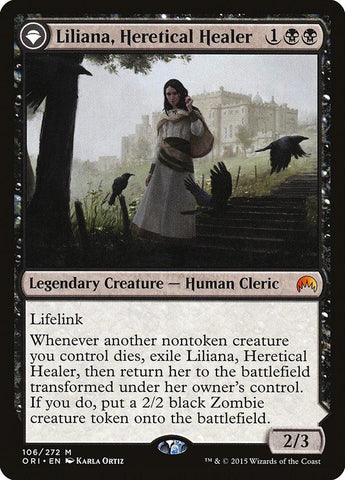Liliana, Heretical Healer // Liliana, Defiant Necromancer [Magic Origins] - Trinity Hobby