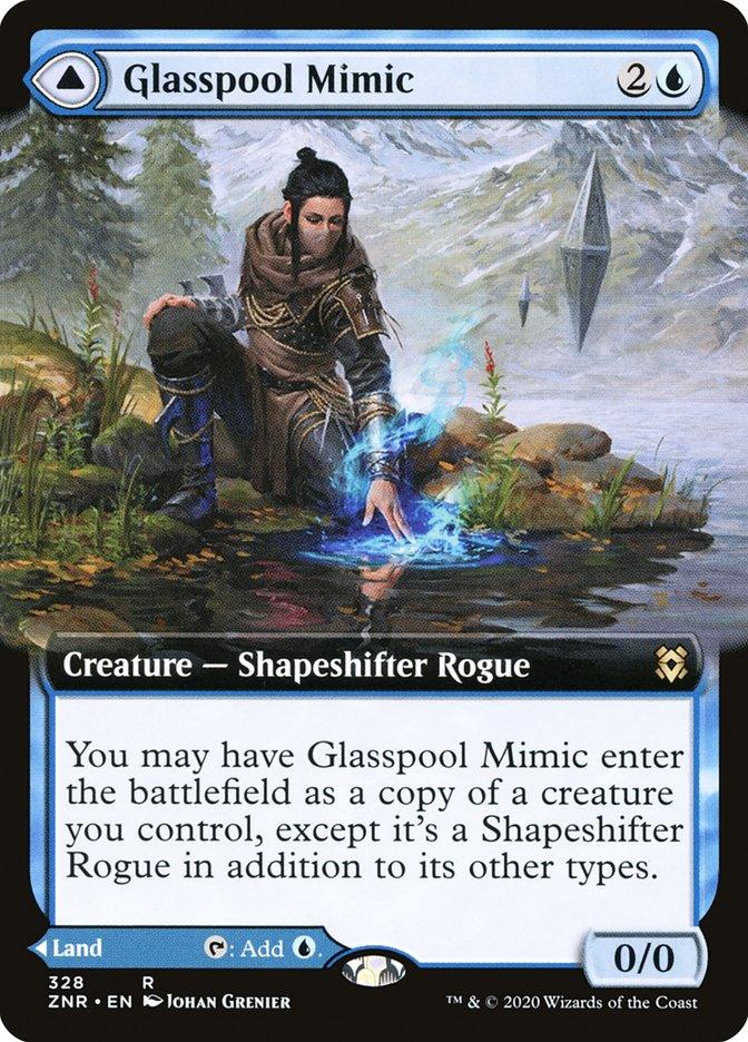 Glasspool Mimic // Glasspool Shore (Extended Art) [Zendikar Rising] - Trinity Hobby