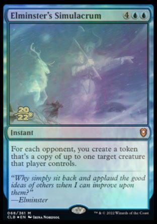 Elminster's Simulacrum [Commander Legends: Battle for Baldur's Gate Prerelease Promos] - Trinity Hobby