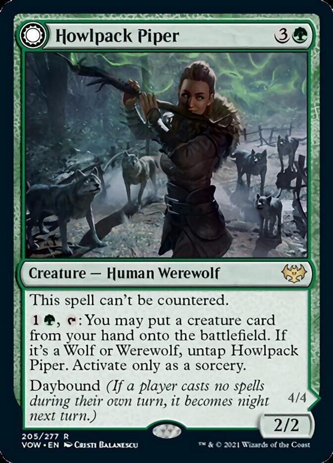 Howlpack Piper // Wildsong Howler [Innistrad: Crimson Vow] - Trinity Hobby