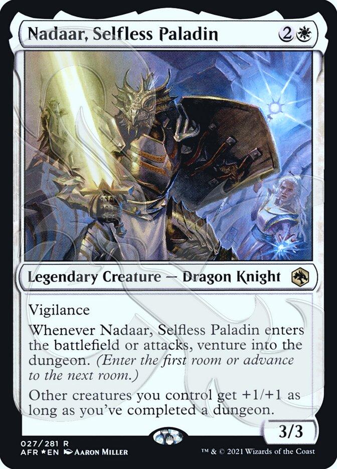 Nadaar, Selfless Paladin (Ampersand Promo) [Dungeons & Dragons: Adventures in the Forgotten Realms Promos] - Trinity Hobby