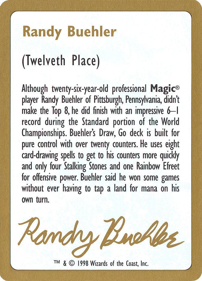Randy Buehler Bio [World Championship Decks 1998] - Trinity Hobby