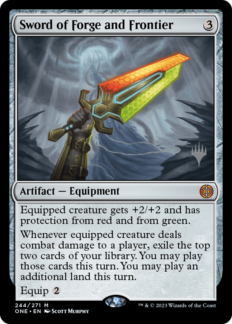 Sword of Forge and Frontier (Promo Pack) [Phyrexia: All Will Be One Promos] - Trinity Hobby
