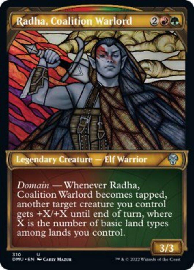Radha, Coalition Warlord (Showcase) [Dominaria United] - Trinity Hobby