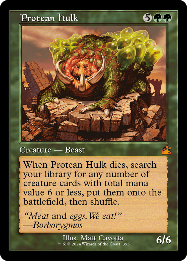Protean Hulk (Retro Frame) [Ravnica Remastered] - Trinity Hobby