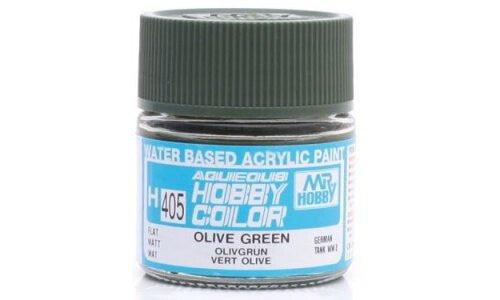 AQUEOUS HOBBY COLOR - H405 OLIVE GREEN [GERMAN TANK] - Trinity Hobby