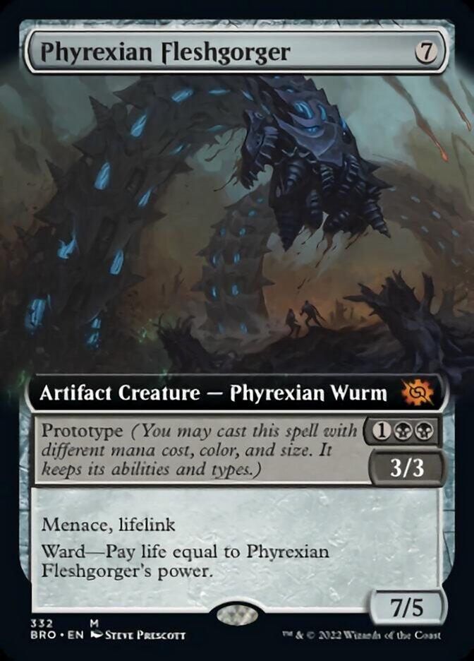 Phyrexian Fleshgorger (Extended Art) [The Brothers' War] - Trinity Hobby