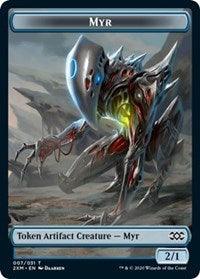 Myr (007) // Elf Warrior Double-Sided Token [Double Masters Tokens] - Trinity Hobby