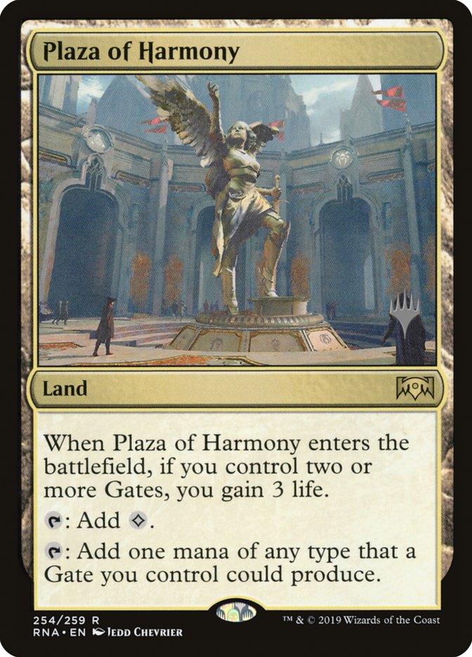 Plaza of Harmony (Promo Pack) [Ravnica Allegiance Promos] - Trinity Hobby
