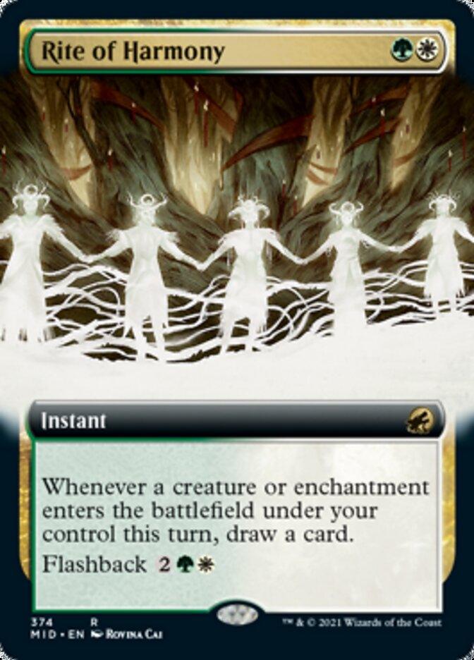 Rite of Harmony (Extended Art) [Innistrad: Midnight Hunt] - Trinity Hobby
