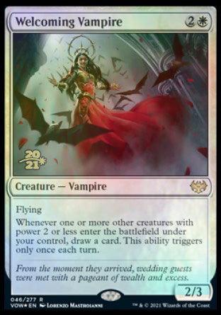 Welcoming Vampire [Innistrad: Crimson Vow Prerelease Promos] - Trinity Hobby